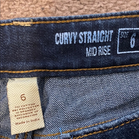 Sonoma Curvy Straight Mid Rise Jeans Size 6 - NWT - Picture 7 of 8